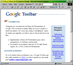 Suporte ao Usu�rio do Google Toolbar
