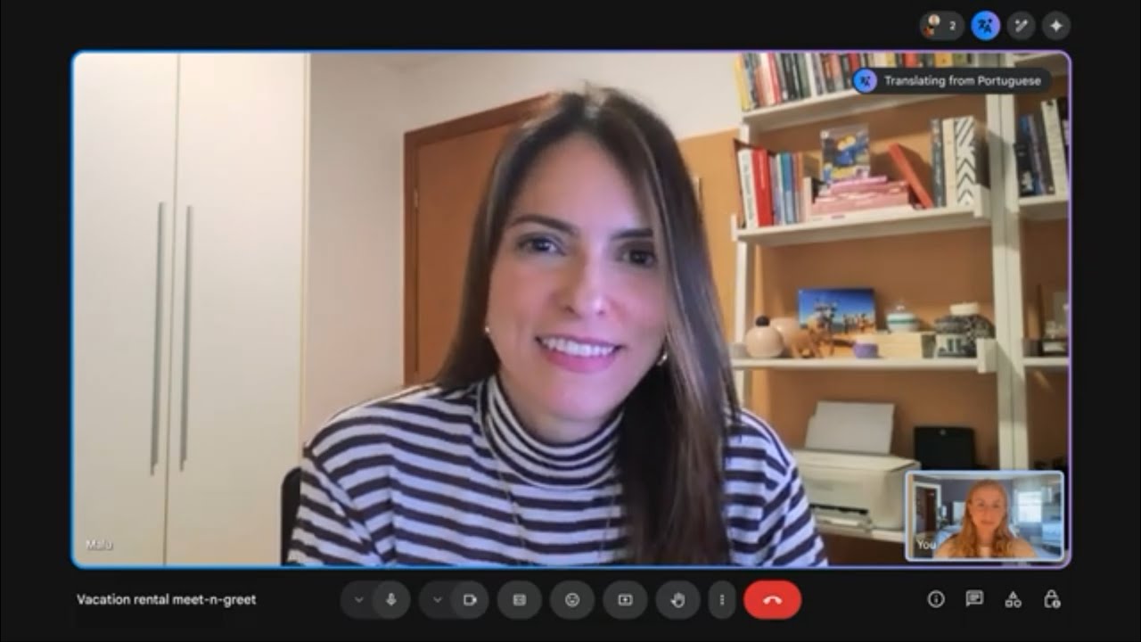 Converse em vários idiomas com a tradução de fala do Google Meet