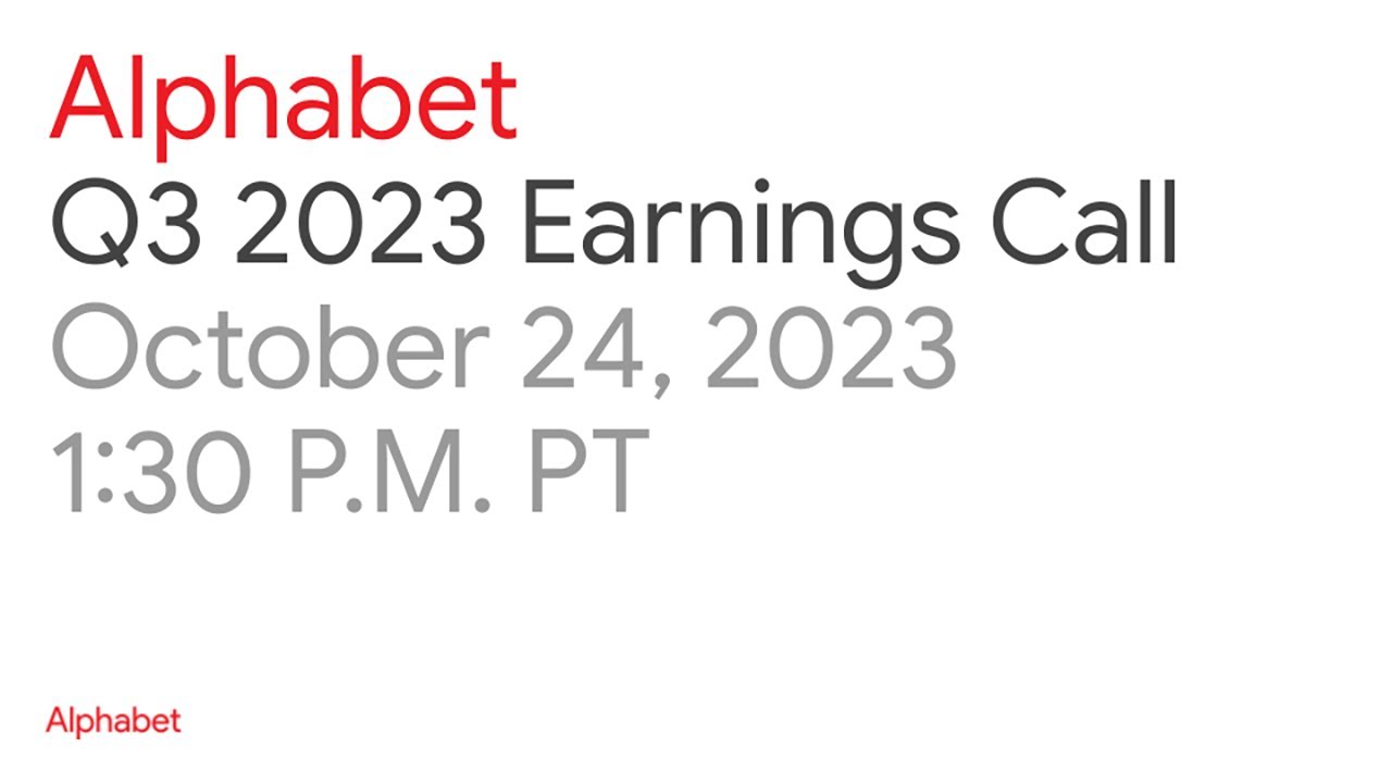 Alphabet 2023 Q3 Earnings Call