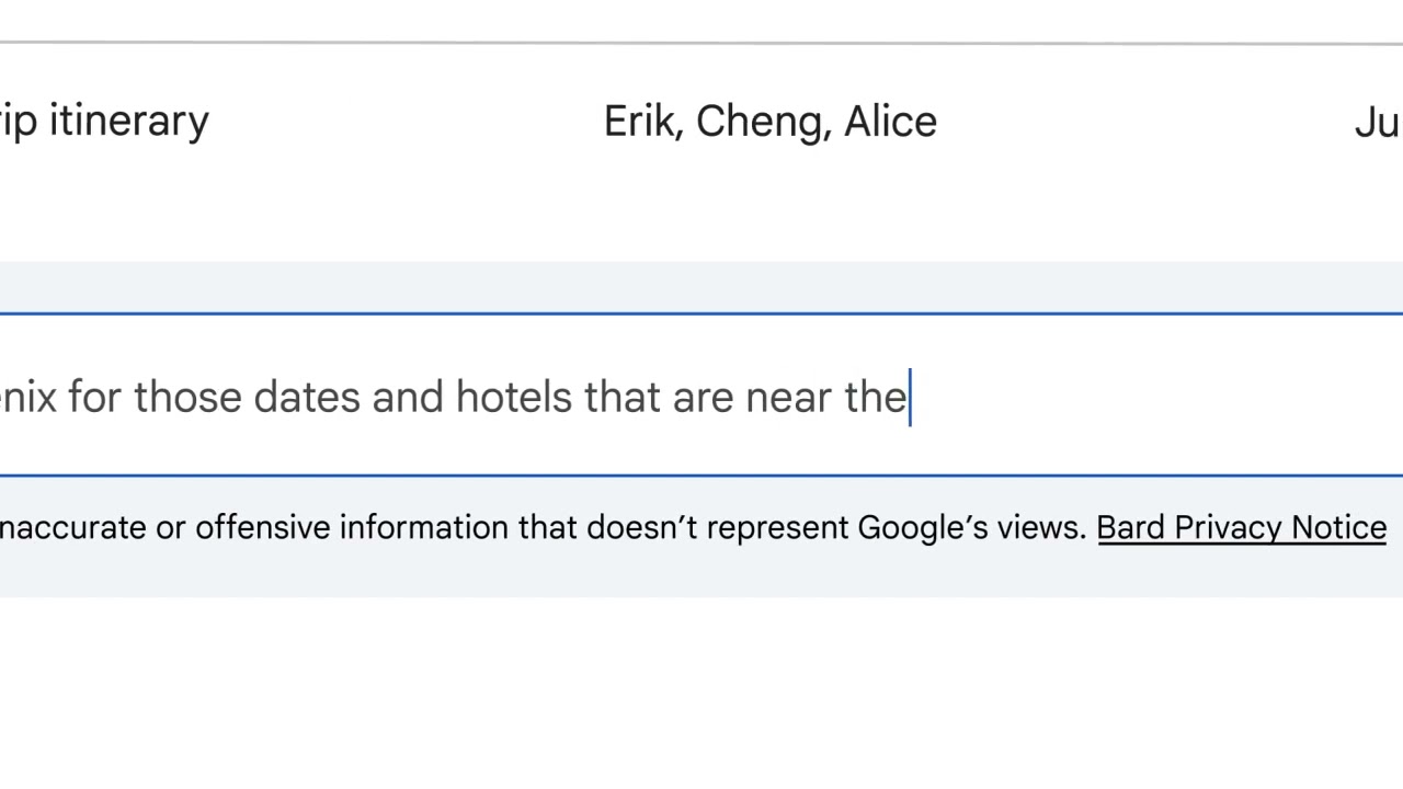 Google Bard integrado ao Google Workspace
