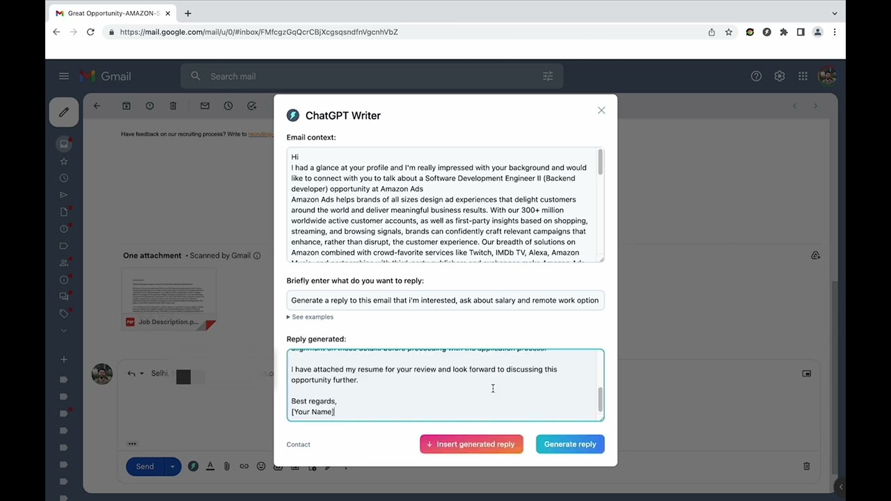 Jetwriter AI - Generate emails and messages using AI