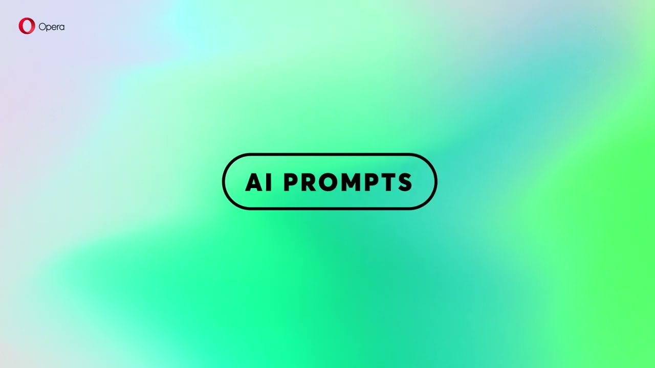 Opera introduces AI Prompts & GPT-based services in sidebar