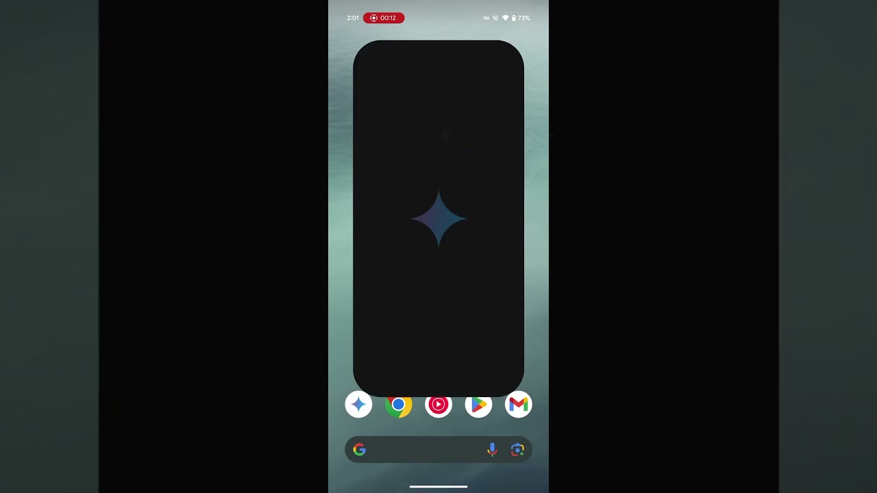 Gemini app: Open keyboard