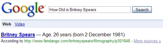 Imagem relacionada a Google exibe datas de nascimento e idade na busca