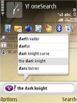 Imagem relacionada a Descubra o Yahoo! oneSearch com um clique em dispositivos Nokia