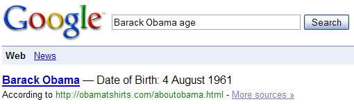 Imagem relacionada a Google exibe datas de nascimento e idade na busca