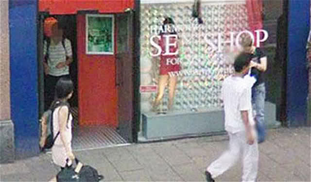 Google Street View - Sex shop