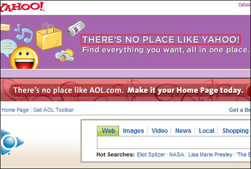 Imagem relacionada a Imagem do Dia: Restam d&uacute;vidas que a AOL copia o Yahoo!?