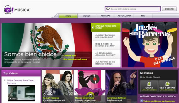 Imagem relacionada a Yahoo! Music come&ccedil;a a ser lan&ccedil;ado na Am&eacute;rica Latina