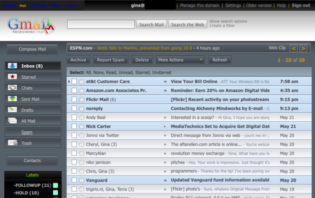 Imagem relacionada a Google Redesigned altera a interface do Gmail e Google Calendar