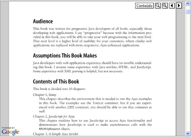 Google Preview na Livraria Cultura