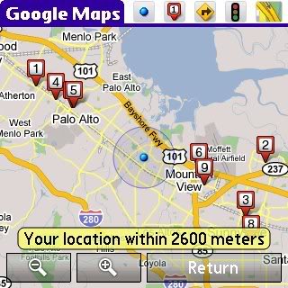 Imagem relacionada a Google Maps para Palm ganha funcionalidade "Minha Localização"