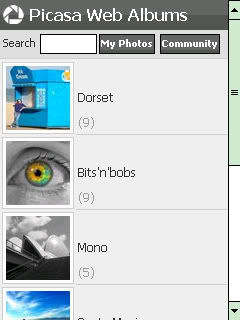 Imagem relacionada a Picasa Web Albums ganha nova interface no Windows Mobile