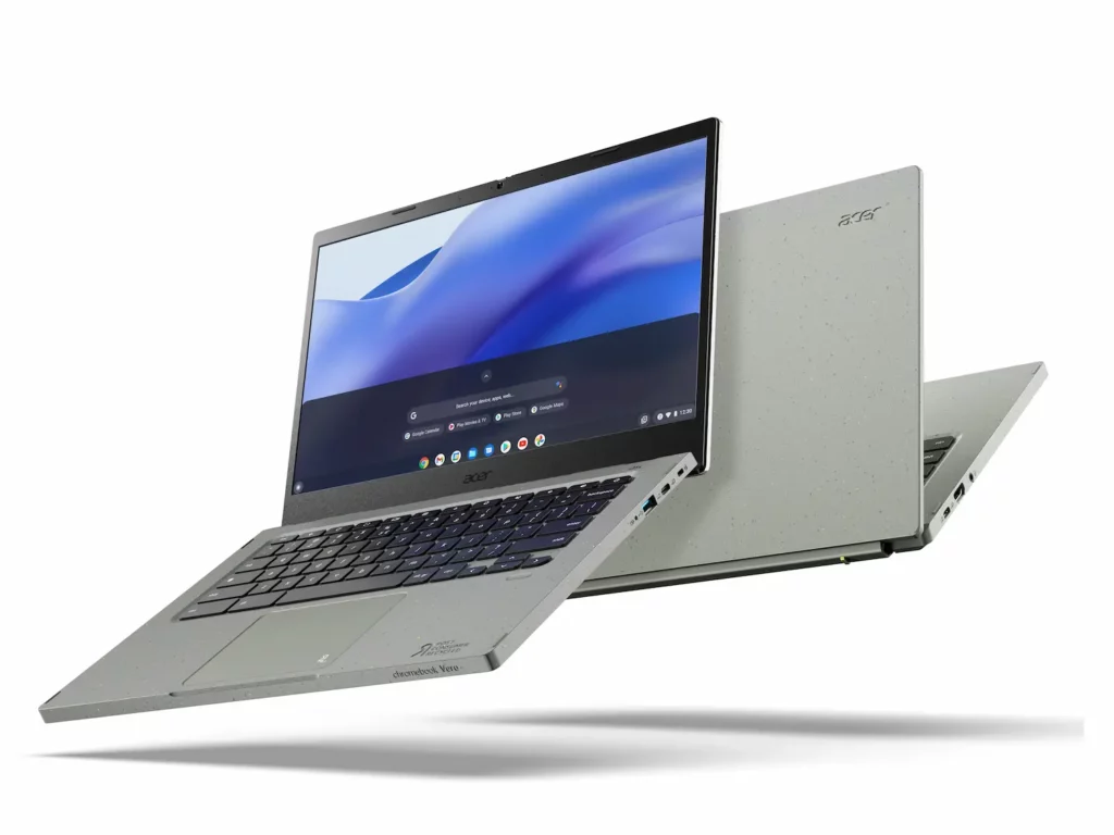 Imagem relacionada a Acer Chromebook Vero 514 tem chassi com plástico reciclado dos oceanos