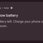 Imagem relacionada a Android 14 terá nova notificação de bateria baixa em 2%