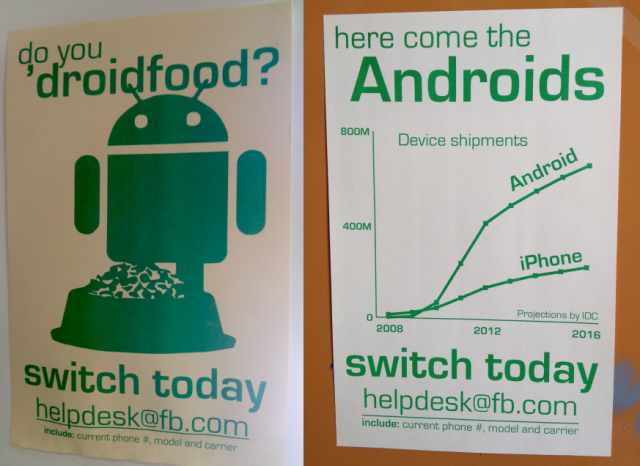 Imagem relacionada a Droidfood: Facebook pede para que funcionários usem Android