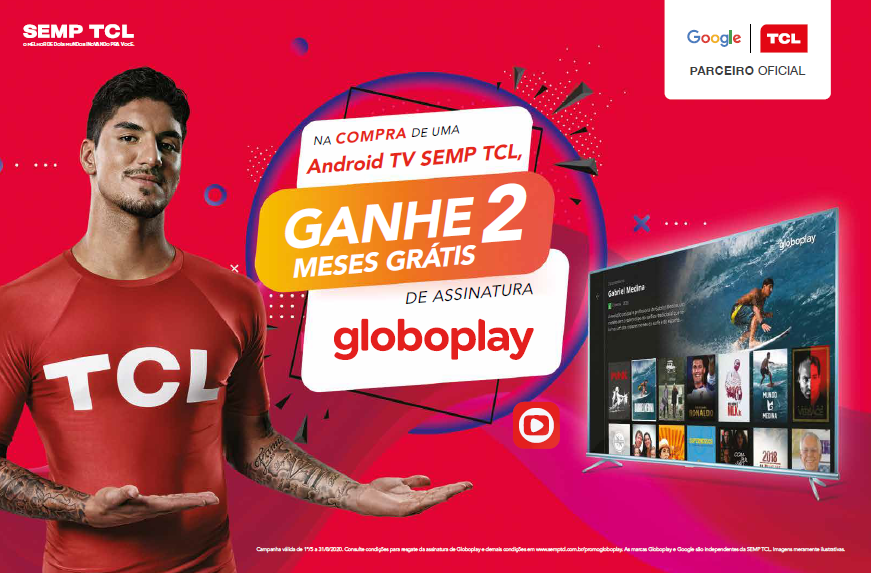 Imagem relacionada a Compradores de televisores Android TV ganham dois meses grátis de assinatura do Globoplay