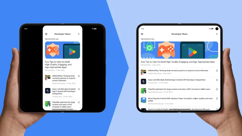 Imagem relacionada a Android 16 Beta chega com notificações dinâmicas e apps que se adaptam a qualquer tela