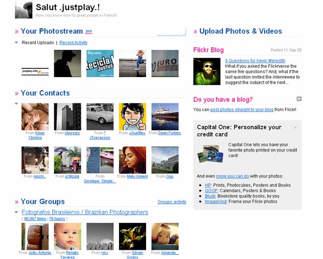 Flickr ganha nova homepage