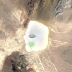 Imagem relacionada a Pegman do Google Street View se transforma em disco voador na Área 51