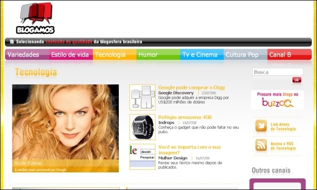 Imagem relacionada a Blogamos 2.0 estréia com nova interface