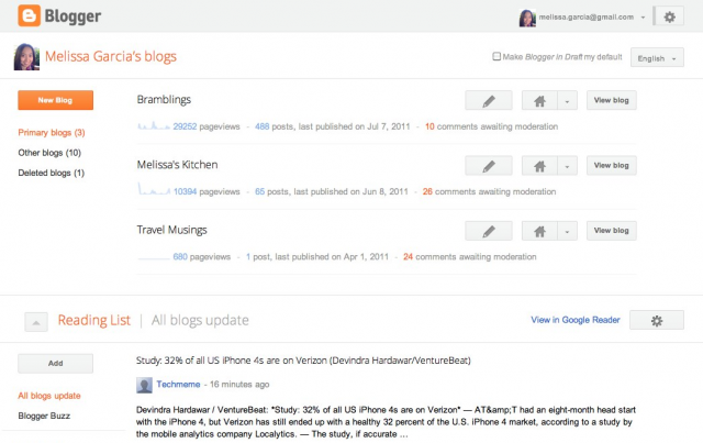 Imagem relacionada a Google libera uma prévia da nova interface do Blogger