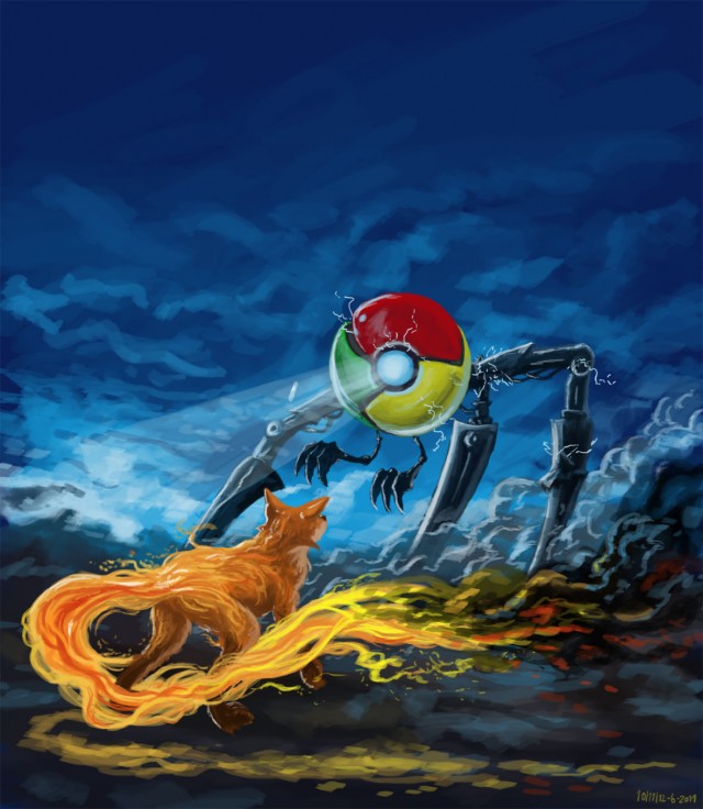 Imagem relacionada a Chrome vs. Firefox | Universo Paralelo