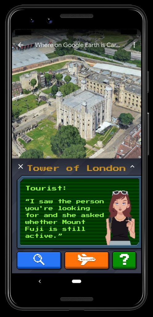 Imagem relacionada a Onde está Carmen Sandiego? No Google Earth