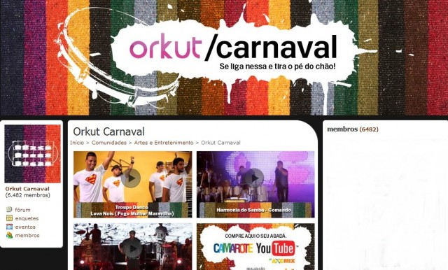 Imagem relacionada a Carnaval 2011 ganha comunidade oficial no Orkut