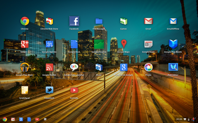 Imagem relacionada a Chrome OS ganha desktop e papel de parede