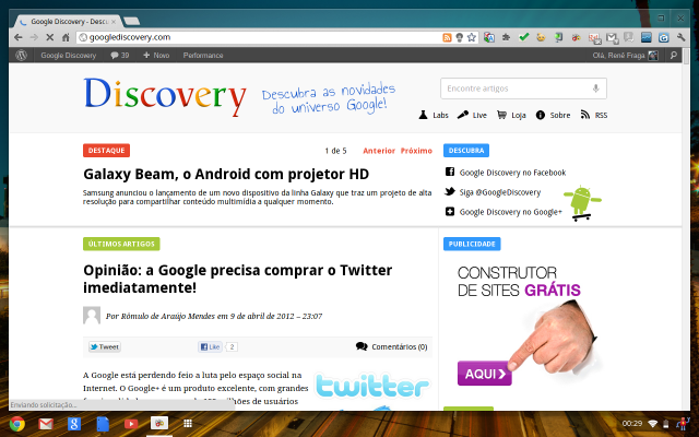 Imagem relacionada a Chrome OS ganha desktop e papel de parede