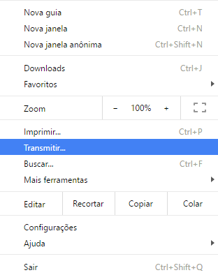 chrome-transmitir
