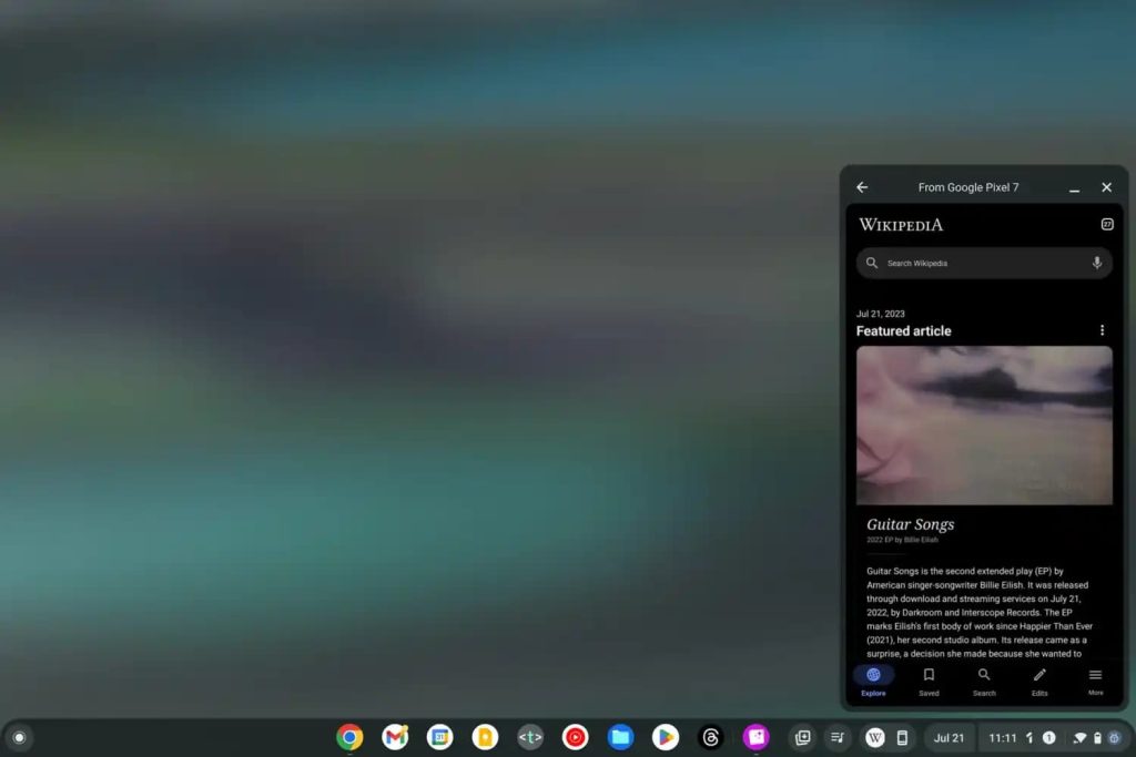 Imagem relacionada a ChromeOS 115 traz streaming de aplicativos Android e outras novidades