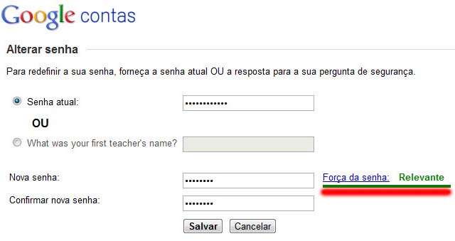 Serviços Google: Guia de Segurança | Senha forte Imagem relacionada a Serviços Google: Guia de Segurança