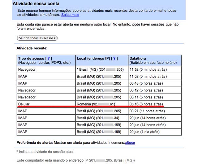 Serviços Google: Guia de Segurança | Últimas atividades Imagem relacionada a Serviços Google: Guia de Segurança