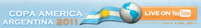 Imagem relacionada a YouTube vai transmitir ao vivo a Copa América 2011