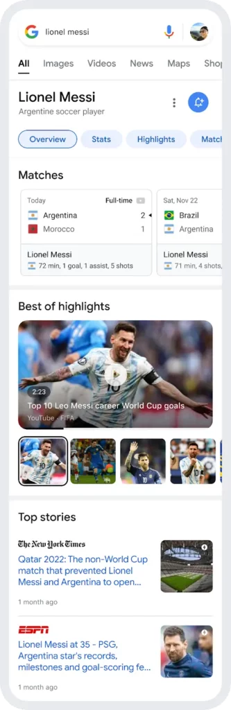 Imagem relacionada a Novos recursos do Google para a Copa do Mundo 2022