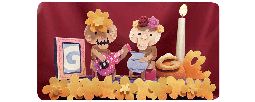 Imagem relacionada a Google celebra o Dia dos Mortos no México com Doodle