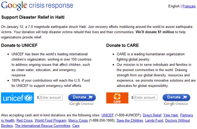 Imagem relacionada a Google cria página de apoio às vítimas do terremoto no Haiti