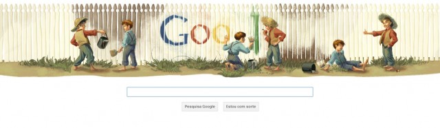 doodle-mark-twain Imagem relacionada a Google celebra o 176º Aniversário de Mark Twain