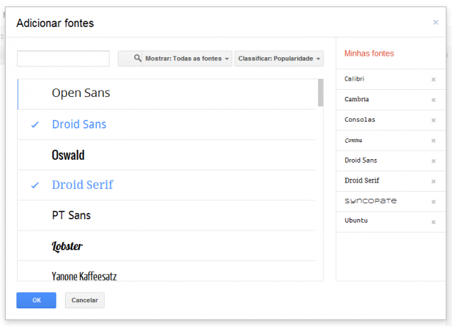 Imagem relacionada a 450 novas fontes tipográficas no Google Drive