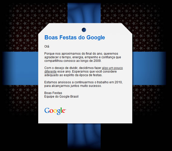 email-google Imagem relacionada a E-mail da Equipe Google desejando Boas Festas