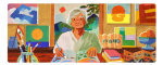 Imagem relacionada a Etel Adnan: Google faz homenagem à poetisa