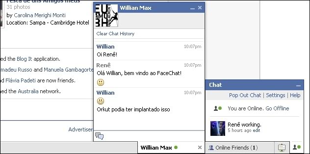 Imagem relacionada a Facebook inova ao integrar chat online