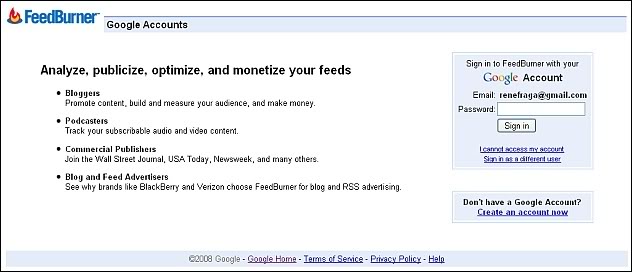 Imagem relacionada a Sinais da integração Google/FeedBurner começam a emergir