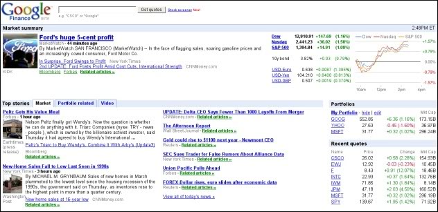 Imagem relacionada a Google Finance ganha novo layout