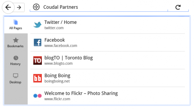 Imagem relacionada a Mozilla mostra a nova interface do Firefox para tablets