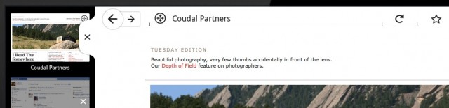 Imagem relacionada a Mozilla mostra a nova interface do Firefox para tablets