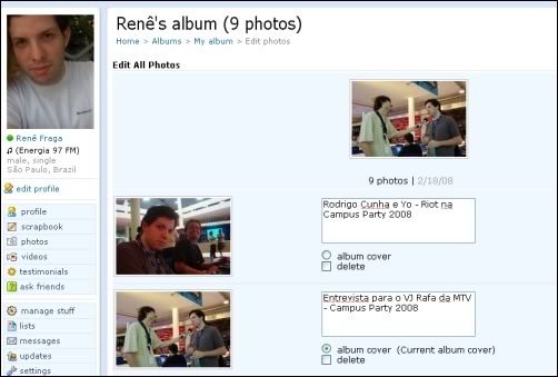 Imagem relacionada a Edite todas as suas fotos no Orkut ao mesmo tempo