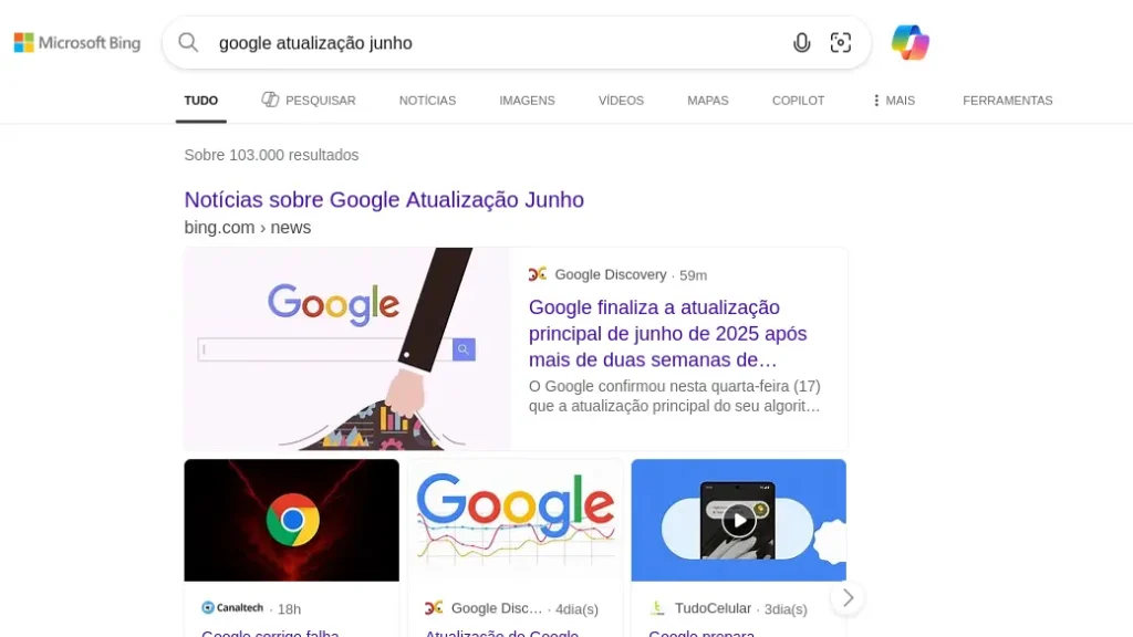 Imagem relacionada a Como o GDiscovery se saiu na última grande atualização do Google #metapost